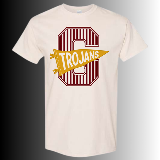 Girard Trojans | Oversized Stripe G Spirit Wear