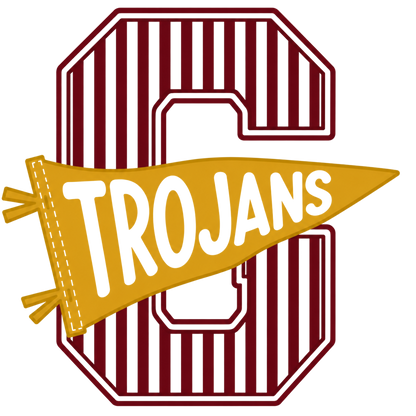Girard Trojans | Oversized Stripe G Spirit Wear