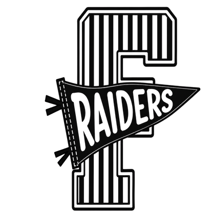 Frontenac Raiders | Comfort Colors Oversized Stripe F Spirit Wear