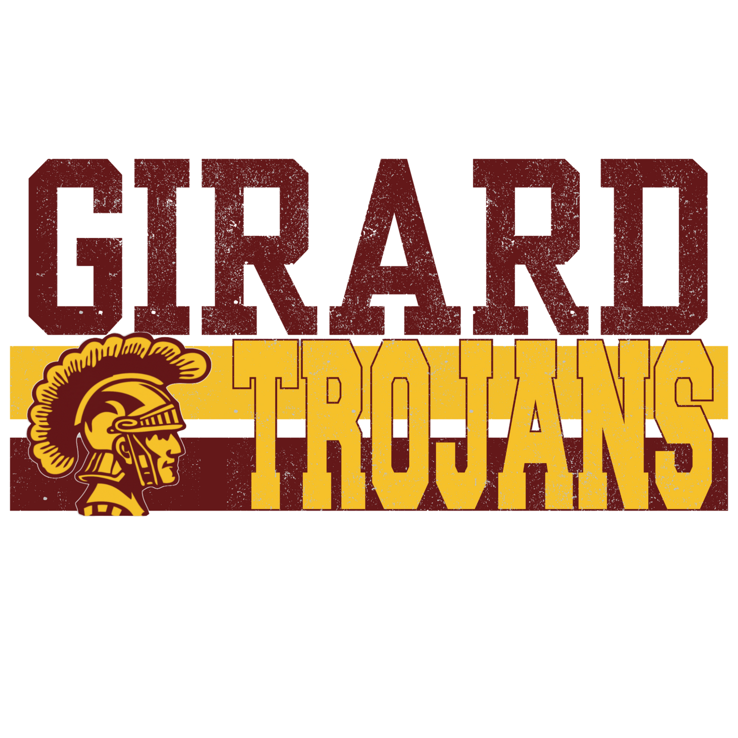 Girard Trojans | Stacked Collegiate Spirit Wear