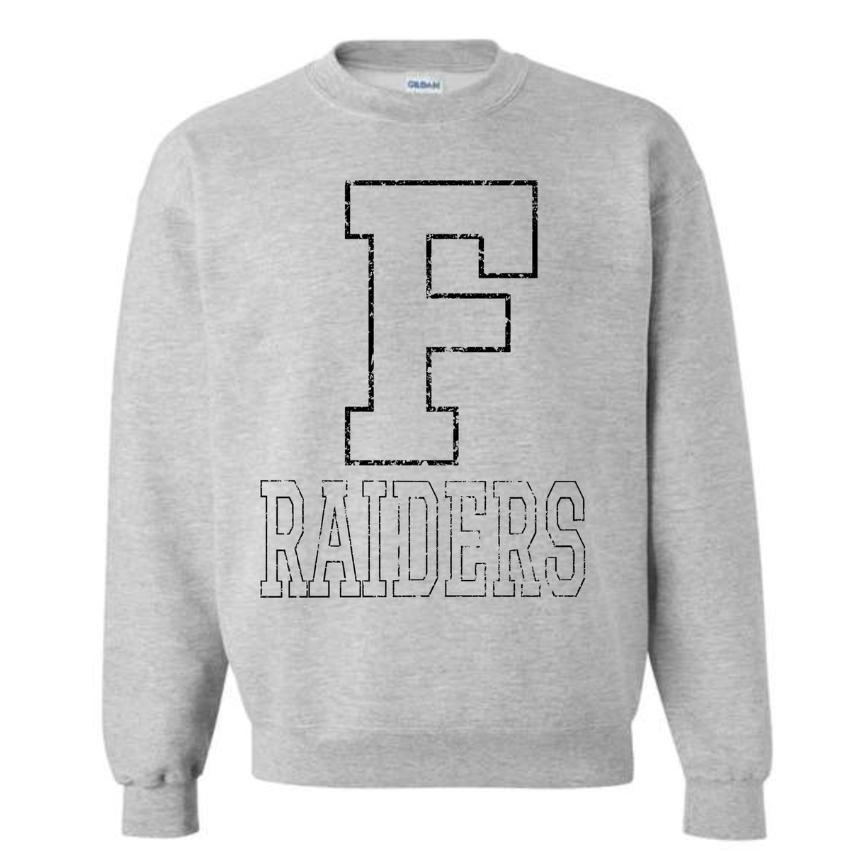 Frontenac Raiders | Gildan/Comfort Colors: Oversize F Crewneck