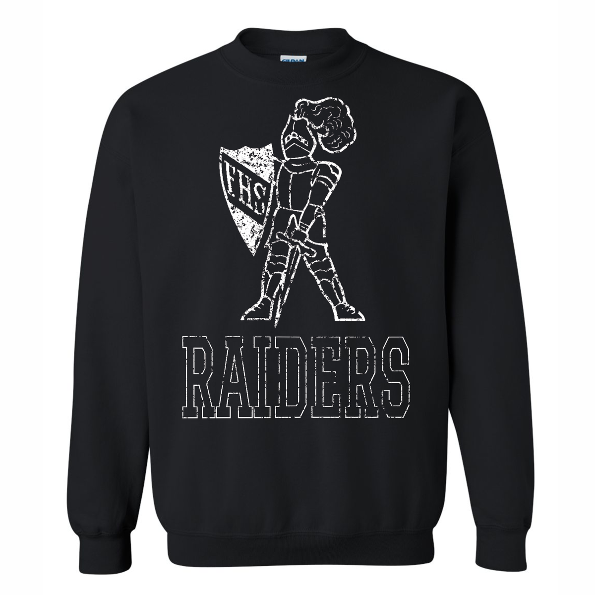 Frontenac Raiders | Gildan/Comfort Colors: Distressed Varsity Crewneck